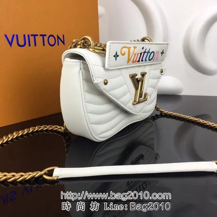 路易威登LV頂級原單M51683白色 NEW WAVE 小號手袋 鏈條包 YDH1810